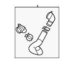 25414L1701 - Cooling System: Upper Hose for Hyundai: Sonata Image