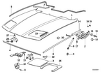 41618108297 - Bodywork: Hood for BMW Image