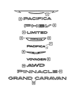 68728079AB - : Chrysler Nameplate for Mopar Image