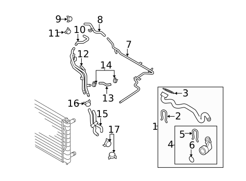 Hoses & Lines for 2015 Volkswagen CC #2
