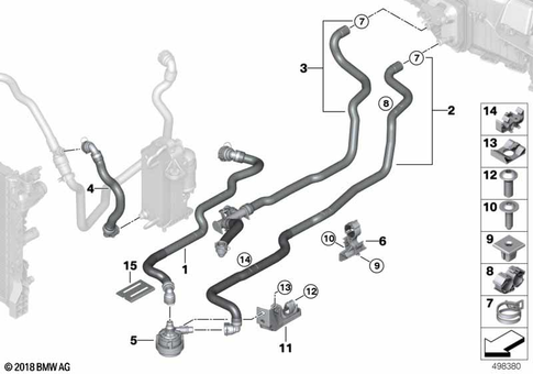 Water Pump, Valve, Hoses for 2019 BMW 840iX #0