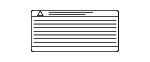 296A93NK0A - Body: Warning Label for Nissan: ARIYA, LEAF Image