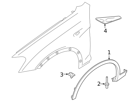 Exterior Trim - Fender for 2012 BMW X3 #0
