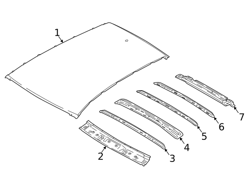 Roof & Components for 2021 Hyundai Kona Electric #1