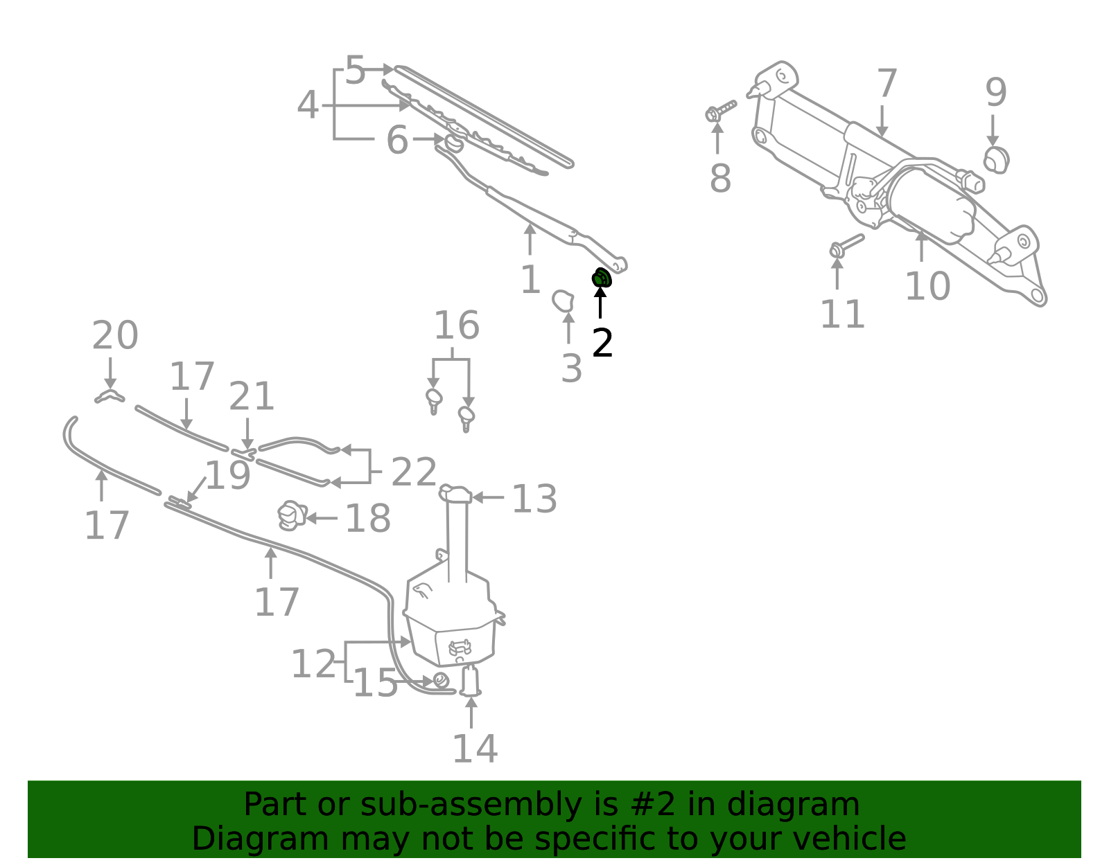 98248-21000 - High-Quality Windshield Wiper Arm Nut for 1991-2004 ...