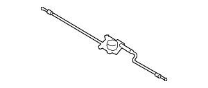 8W0823531C - Body: Hood Release Cable for Audi Image