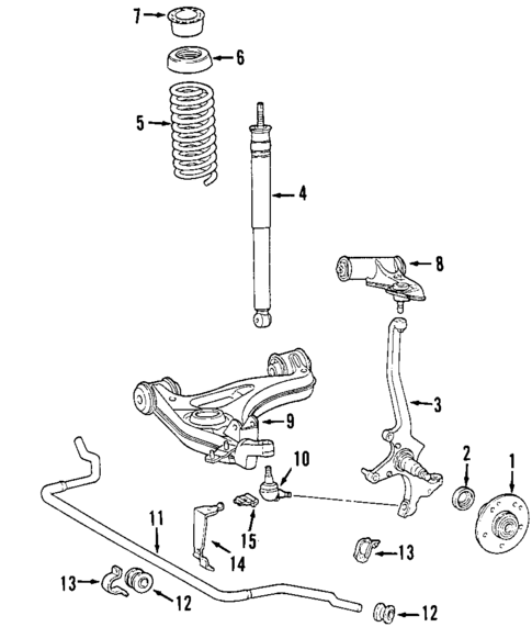 Suspension Components for 2006 Chrysler Crossfire #1