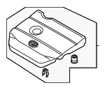 LF96102F0C - Engine: Engine Cover for Mazda: 3, 5, 6, CX-7 Image