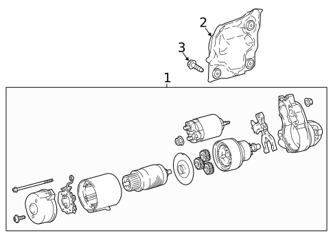 Starter for 2019 Lexus LC500 #1