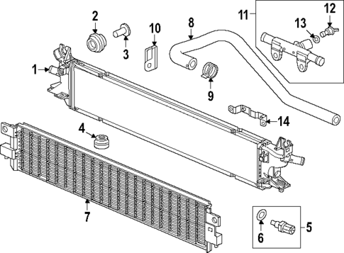 Radiator & Components for 2024 Honda CR-V #1