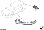 63137441439 - Lighting: Auxiliary Turn Signal, Mirror, Left for BMW Image
