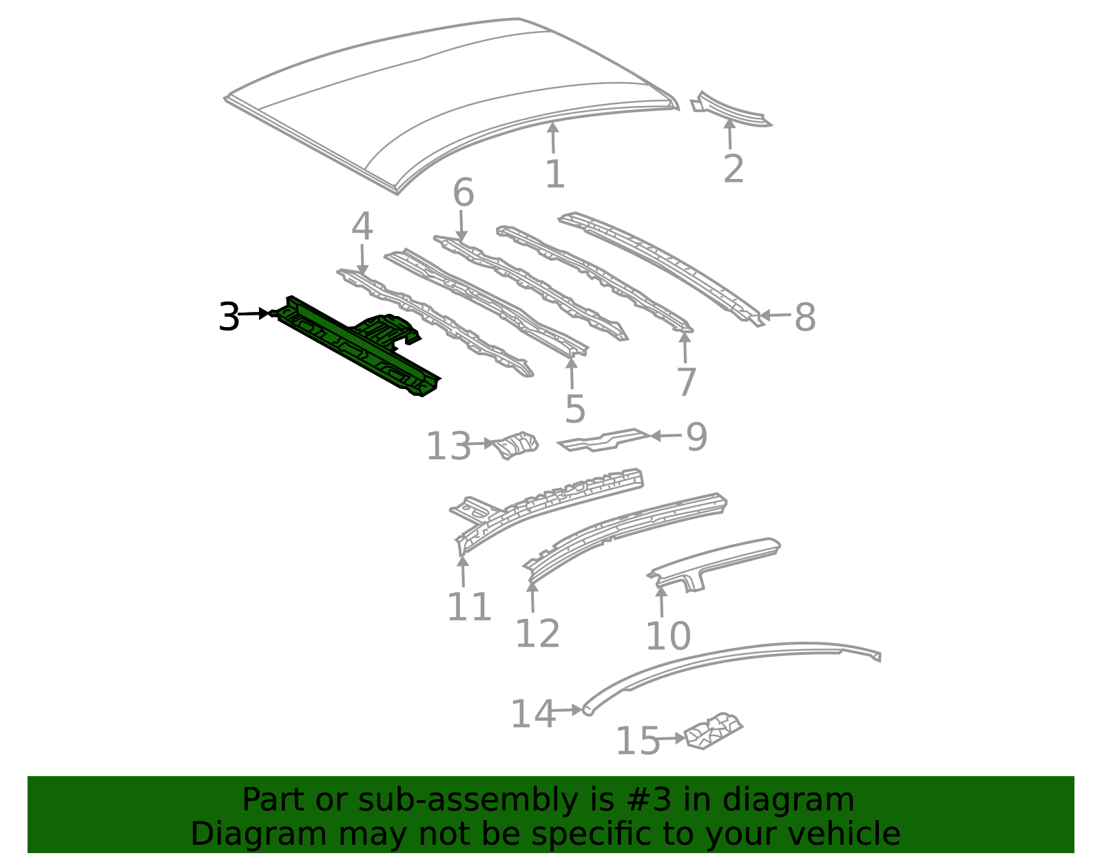 2004-2009 Toyota Prius Header Panel 63102-47020 | OEM Parts Online