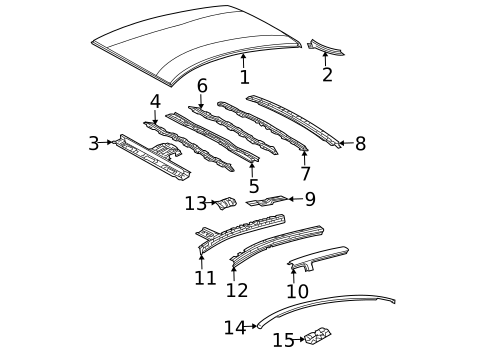 Roof & Components for 2005 Toyota Prius #0