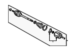 44010SZ3A50 - Suspension: Axle Assembly for Acura: RL, TL Image