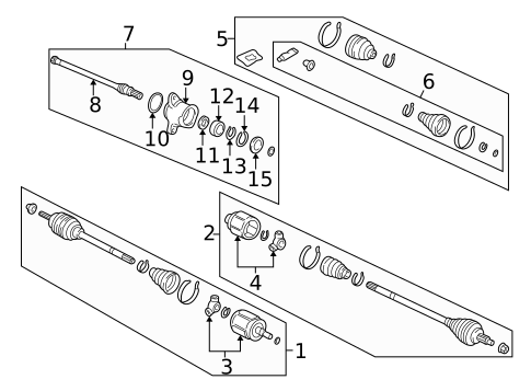 Drive Axles for 1998 Acura RL #0