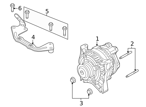Alternator/Generator & Related Components for 2010 Ford Mustang #0