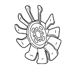 1580692 - Cooling System: ACDelcoâ„¢ Fan Blade for GM Image