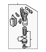 11428580412 - Engine: Oil Filter Housing for BMW Image