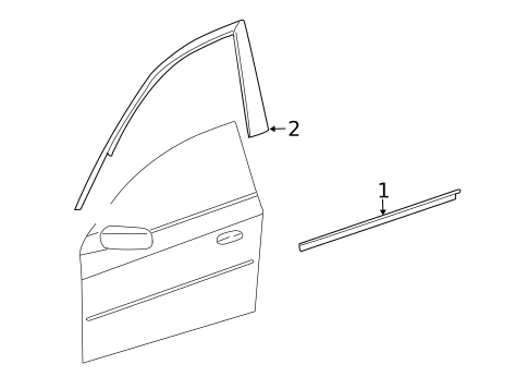 Exterior Trim - Door for 2011 Cadillac CTS #0