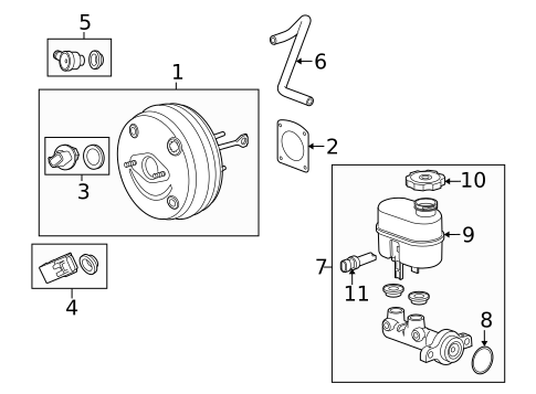 Vacuum Booster for 2008 Chevrolet Suburban 1500 #0