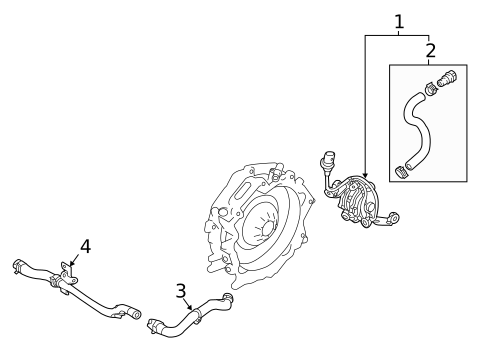 Water Pump for 2019 Hyundai Ioniq #1