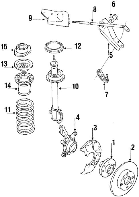Front Brakes for 1986 Isuzu I-Mark #0