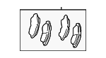 446533280 - : Disc Brake Pad Set Front for Lexus Image