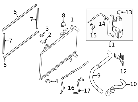 Oil Cooler for 2019 Nissan Murano #0