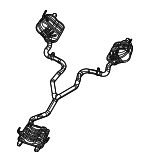 68490952AF - Exhaust: Muffler &amp; Pipe for Jeep: Grand Cherokee L Image