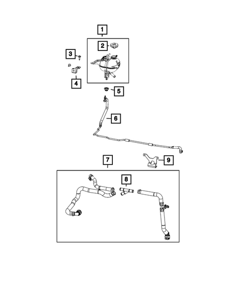 Engine Coolant Reservoir (Bottle) for 2024 Chrysler Voyager #0