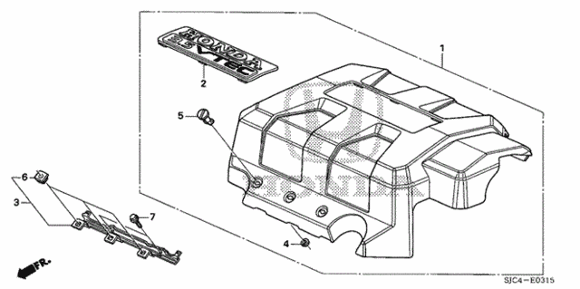 Engine Cover (1) for 2007 Honda Ridgeline #0