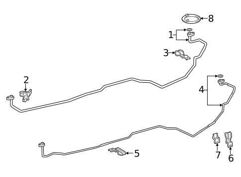 Rear AC Lines for 2013 Lexus LS460 #0