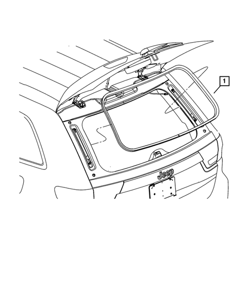 Weatherstrips and Seals for 2011 Jeep Grand Cherokee #2