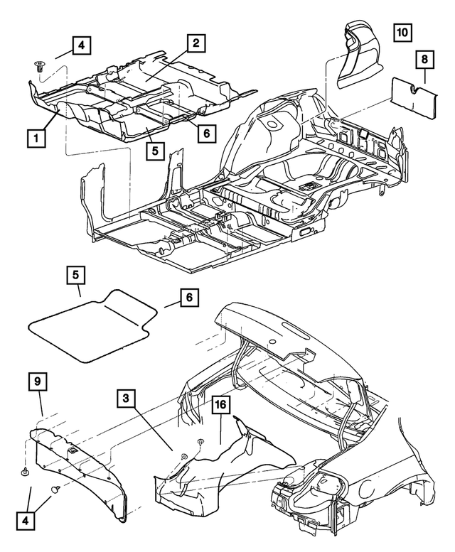 TN47XDVAB - Interior Trim: Passenger Floor Carpet for Mopar Image image