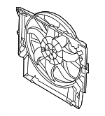 17427640513 - Cooling System: Fan Assembly for BMW: 228i, 228i xDrive, 320i, 320i xDrive, 328i, 328i xDrive, 335i, 335i xDrive, 428i, 428i Gran Coupe, 428i xDrive, 428i xDrive Gran Coupe, 435i, 435i Gran Coupe, 435i xDrive, 435i xDrive Gran Coupe, M2, M235i, M235i xDrive Image