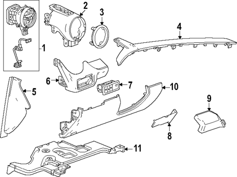 Instrument Panel Components for 2025 Chevrolet Blazer EV #0