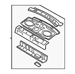 6E5Z5446506AA - Body: Package Tray for Ford Image