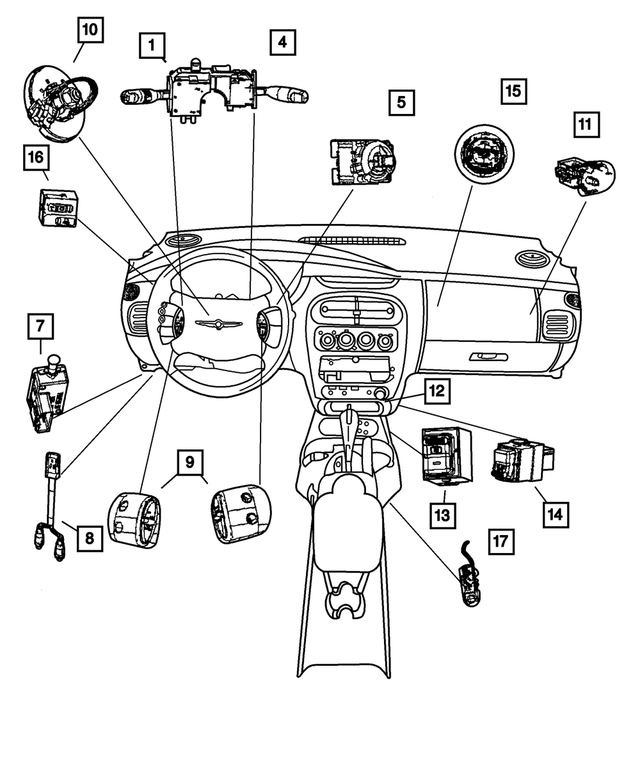 5073046AC - : Multi-Function Switch, Rear Fog Lamp for Mopar Image