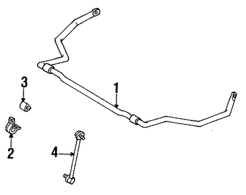 Stabilizer Bar & Components for 1996 Mazda Protege #1
