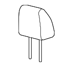 7L3Z18611A08AA - Body: Headrest for Ford: F-150 Image