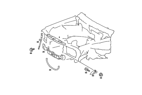Front Stiffening and Radiator Support for 1986 Mercedes-Benz 190E #1