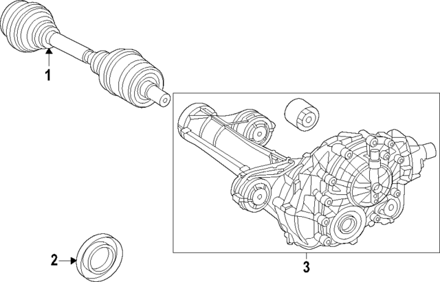 907330100064 - Front Drive Axle: Axle Assembly for Mercedes-Benz Image image