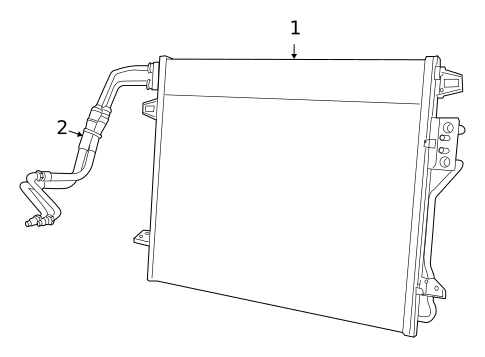 Trans Oil Cooler for 2010 Volkswagen Routan #0