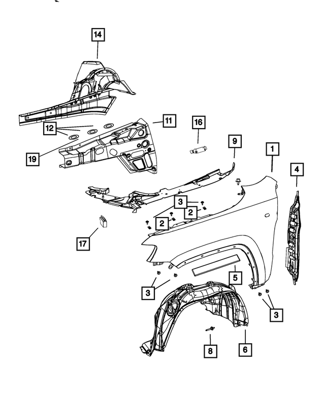 68102371AA - Body Sheet Metal Except Doors: Shim for Mopar Image