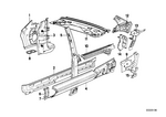 41111913087 - Bodywork: Left Side Member for BMW Image