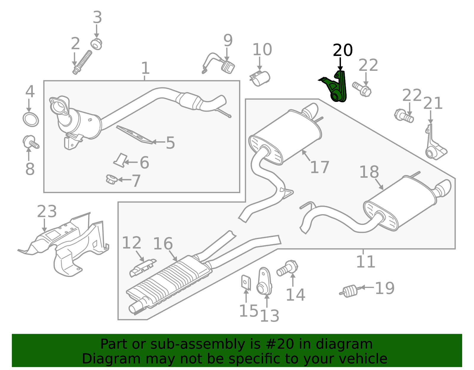 2015-2025 Ford Mustang | Rear Bracket | JR3Z-5260-A | Walls' Ford Parts