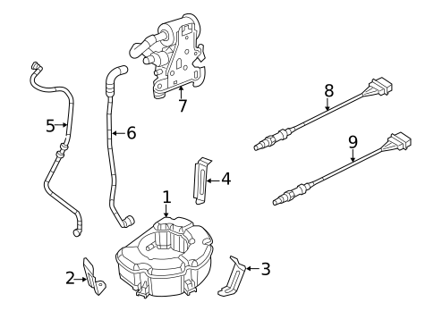 Emission Components for 2012 Volkswagen Jetta #2
