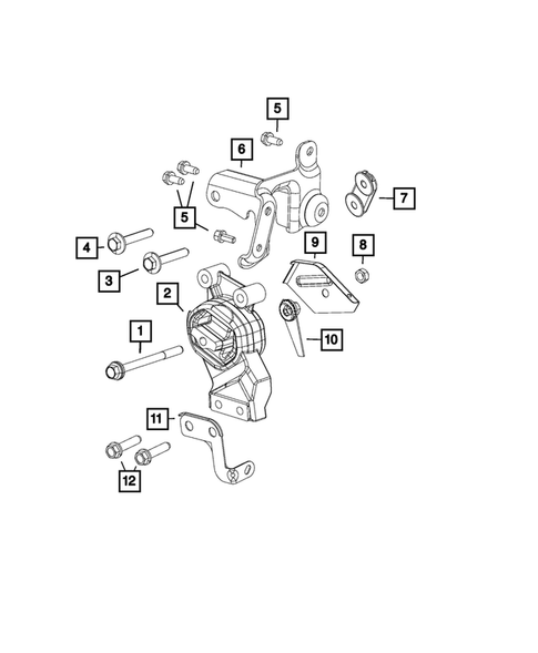 Engine Mounting for 2021 Ram 1500 #5