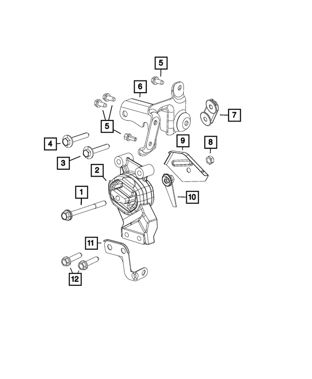 68158710AA - Engine: Wiring Bracket for Mopar Image image