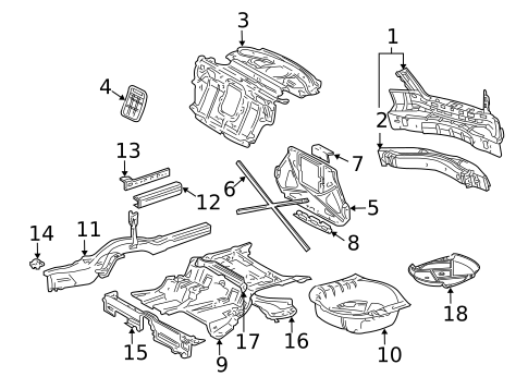 Rear Body for 2005 Mercedes-Benz S600 #0